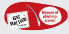 Cybersecurity blog banner - beware phishing scams