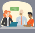 People sitting at table