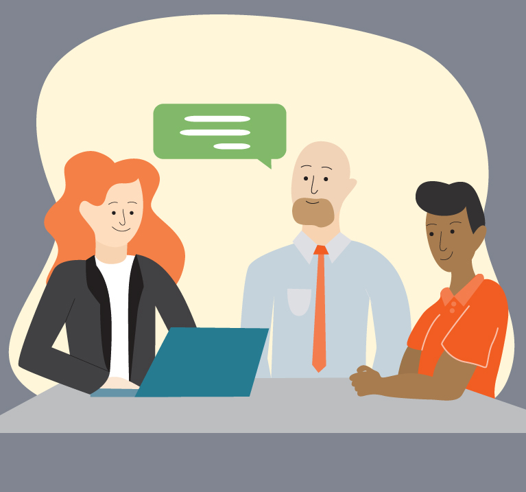 People sitting at table