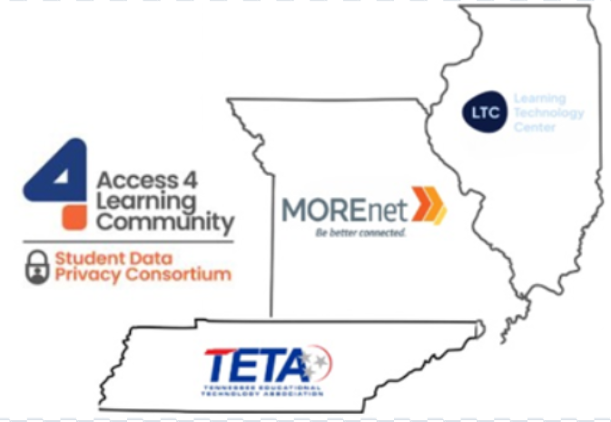 Outline of Missouri, Illinois, and Tennessee together.