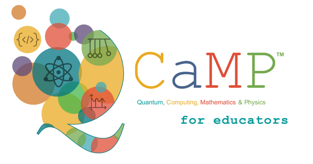 QCaMP logo - Quantum, Computer, Mathematics & Physics for Educators